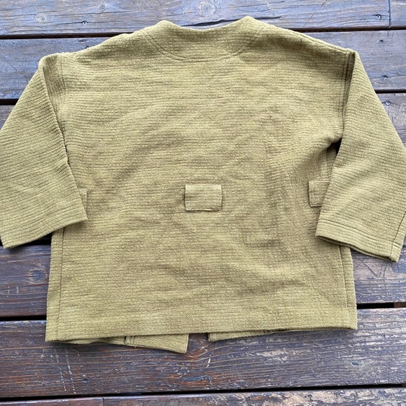 Madewell texture and thread green wrap top jacket - Picture 5 of 8